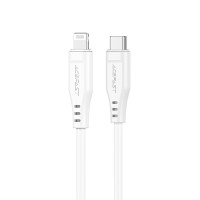  USB kabelis Acefast C3-01 MFi PD30W USB-C to Lightning 1.2m white 